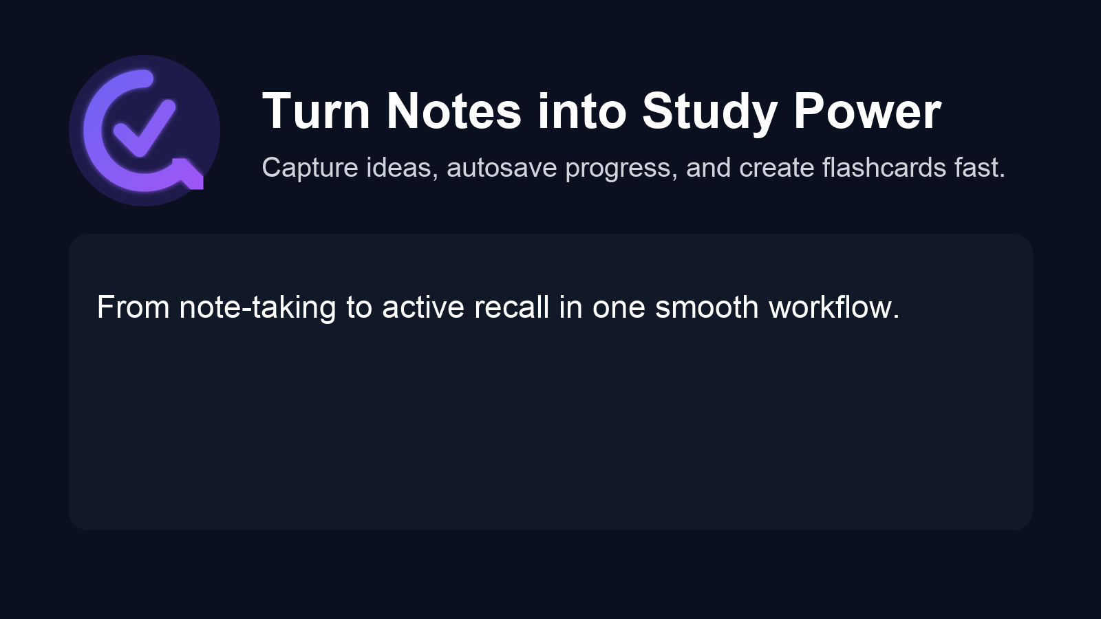 Notes and flashcards in Qudoro